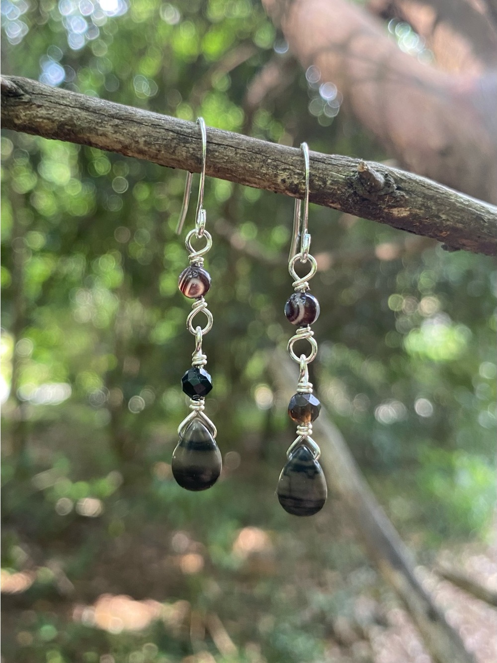 Jasper and Agate Dangles